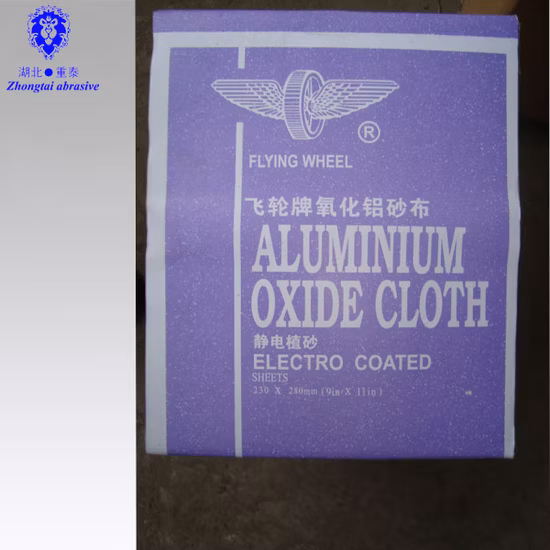 230X 280mm Aluminium Oxide Sanding Cloth Sheet for Polishing