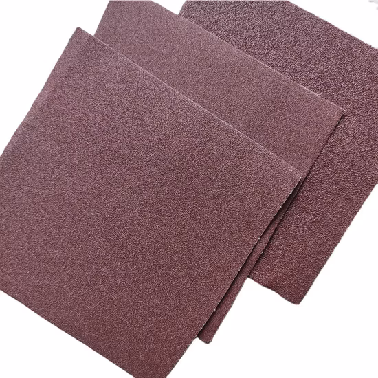 Sharpness Hot Waterproof 23X28cm Aluminium Oxide Emery Gxk51 Abrasive Hard Cloth Roll Sheet for Machinery and Hand Usage
