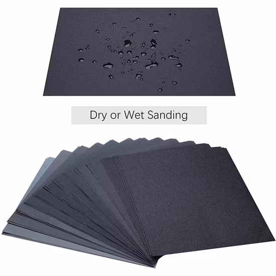 Polishing Dry Waterproof Abrasive Paper Sheet for Sanding Paper Furniture Finishing