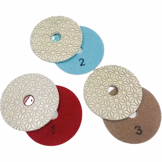 4 Inch Wet Diamond Polishing Pads Wet for Marble Granite Stone