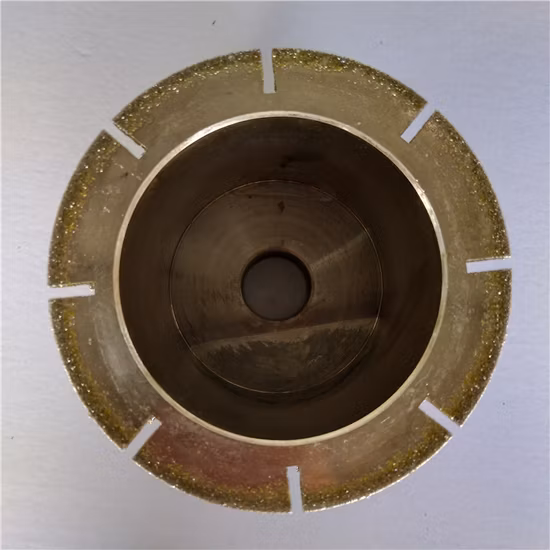 Diamond Electropltated Profile Grinding Drum Wheel for Stone Edging